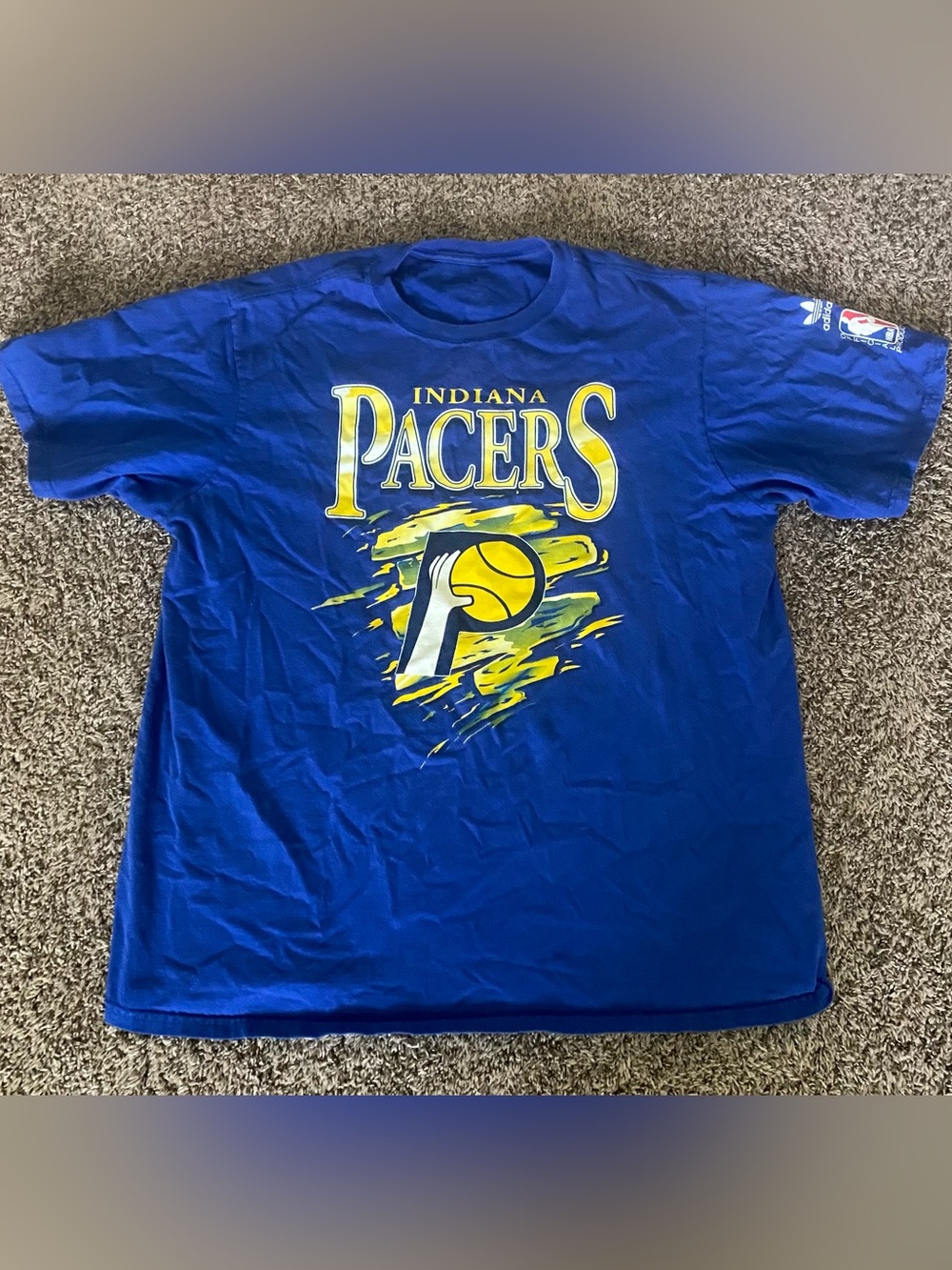 Vintage Indiana Pacers Blue Graphic Tee